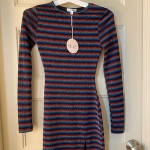 Rainbow Shimmer Bodycon Dress ✨